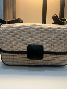 Black straw bag from target